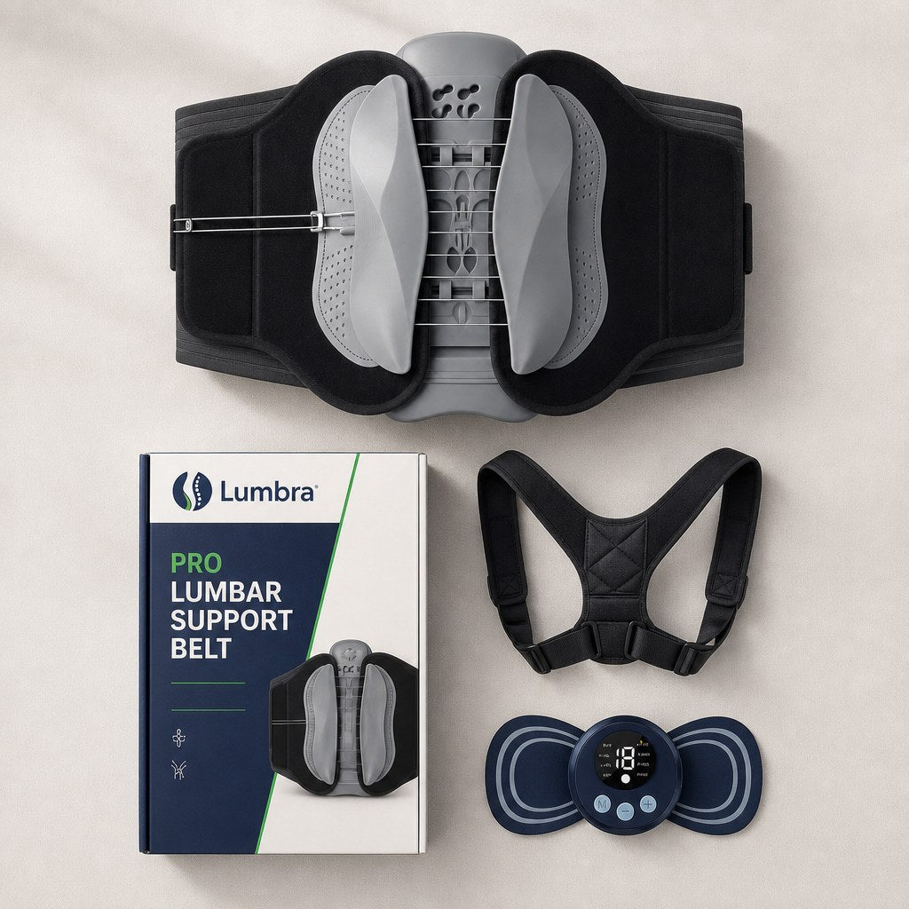 Lumbra Pro kit with EMS pain reliever